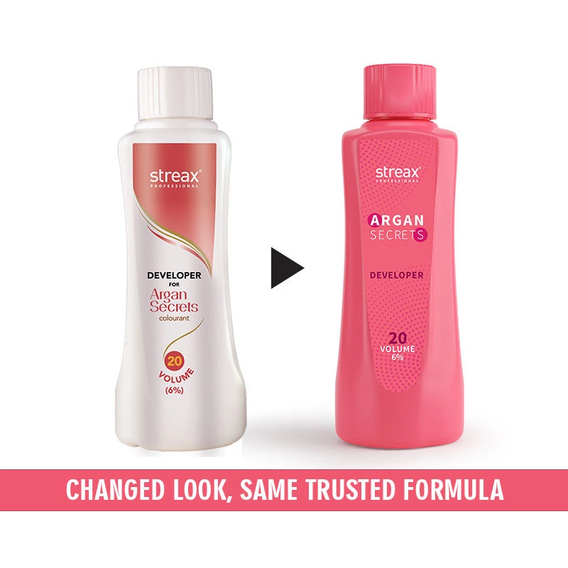 Streax Professional Developer for Argan Secrets Colourant - 20 Volume 6percent, 250 ml-2.webp